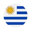 Uruguay - Round Flag Vector Flat Icon